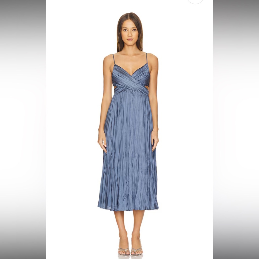 ASTR the Label- Capitola Dress in Slate Blue. Size small. Like new